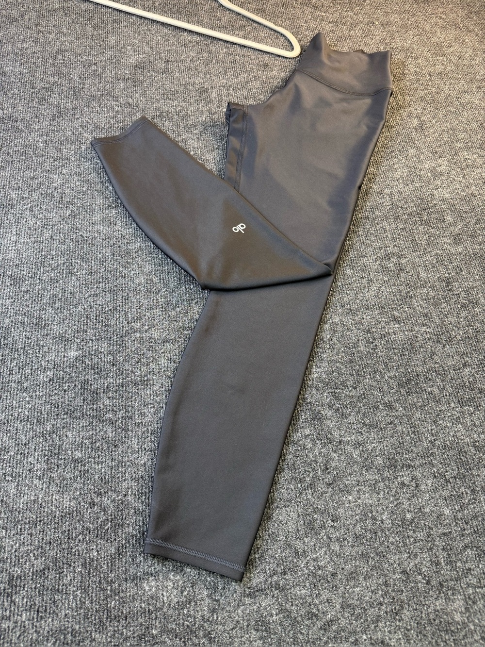 ALO full length Black Active Leggings with Reflective Logo